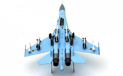 Готовая модель самолета Су-27 ВВС Украины