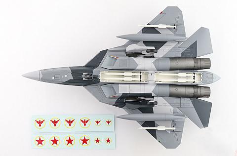 Модель самолета Сухой Су-57 (с декалями) Модель самолета Сухой Су-57 (с декалями)